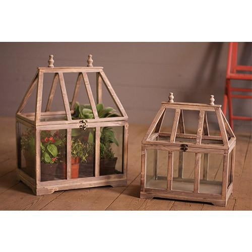 Wood & Recycled Glass Terrariums