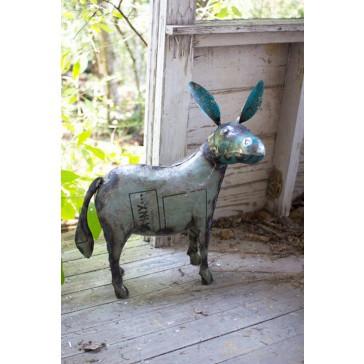 Kalalou Reclaimed Metal Donkey | MapleNest