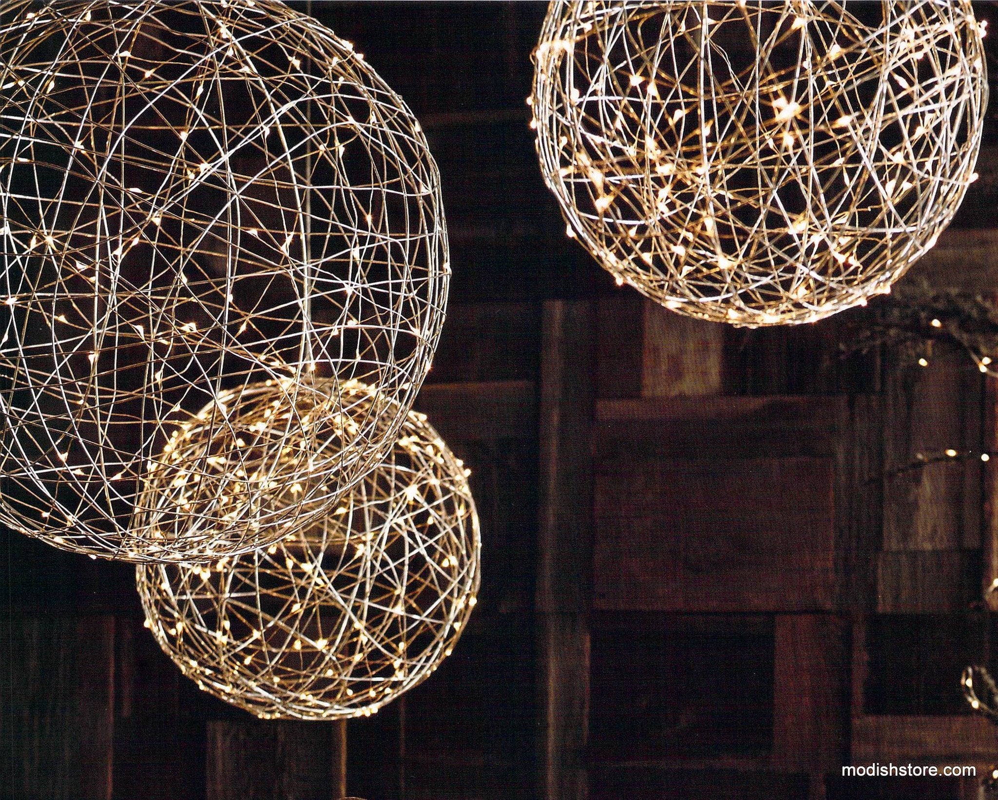 Artisan Living Decorative Metal Silver Light Spheres | MapleNest