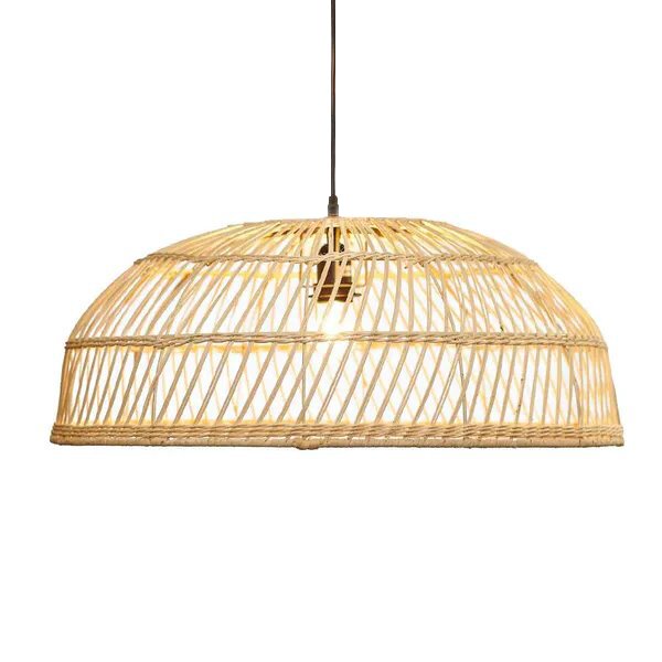 Rattan Dome Pendant Lamp - Artisan Living | MapleNest